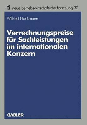 bokomslag Verrechnungspreise fr Sachleistungen im internationalen Konzern