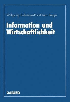 bokomslag Information und Wirtschaftlichkeit