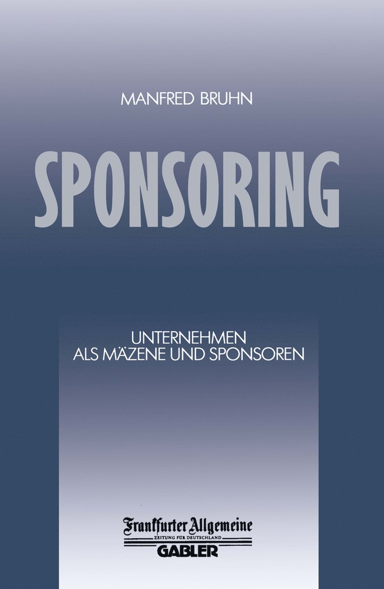 Manfred Bruhn - Sponsoring, Häftad