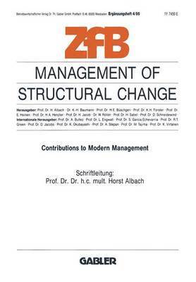 bokomslag Management of Structural Change