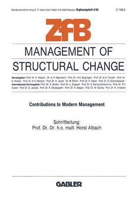 Management of Structural Change 1