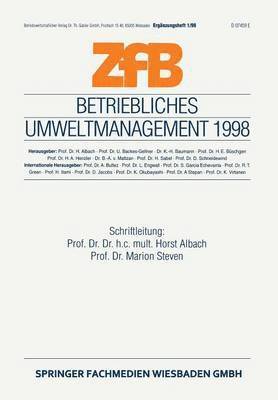 bokomslag Betriebliches Umweltmanagement 1998