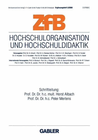 Horst Albach, Peter Mertens - Hochschulorganisation und Hochschuldidaktik, Häftad