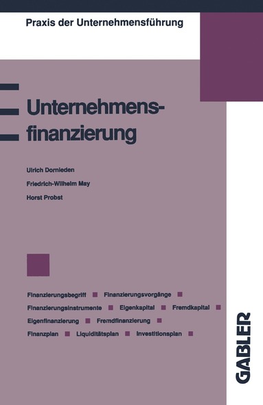 bokomslag Unternehmensfinanzierung