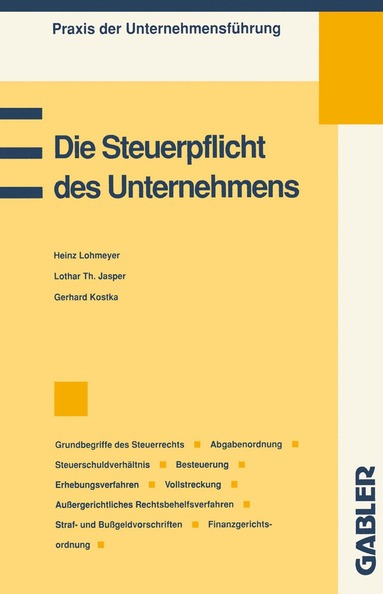 bokomslag Die Steuerpflicht des Unternehmens