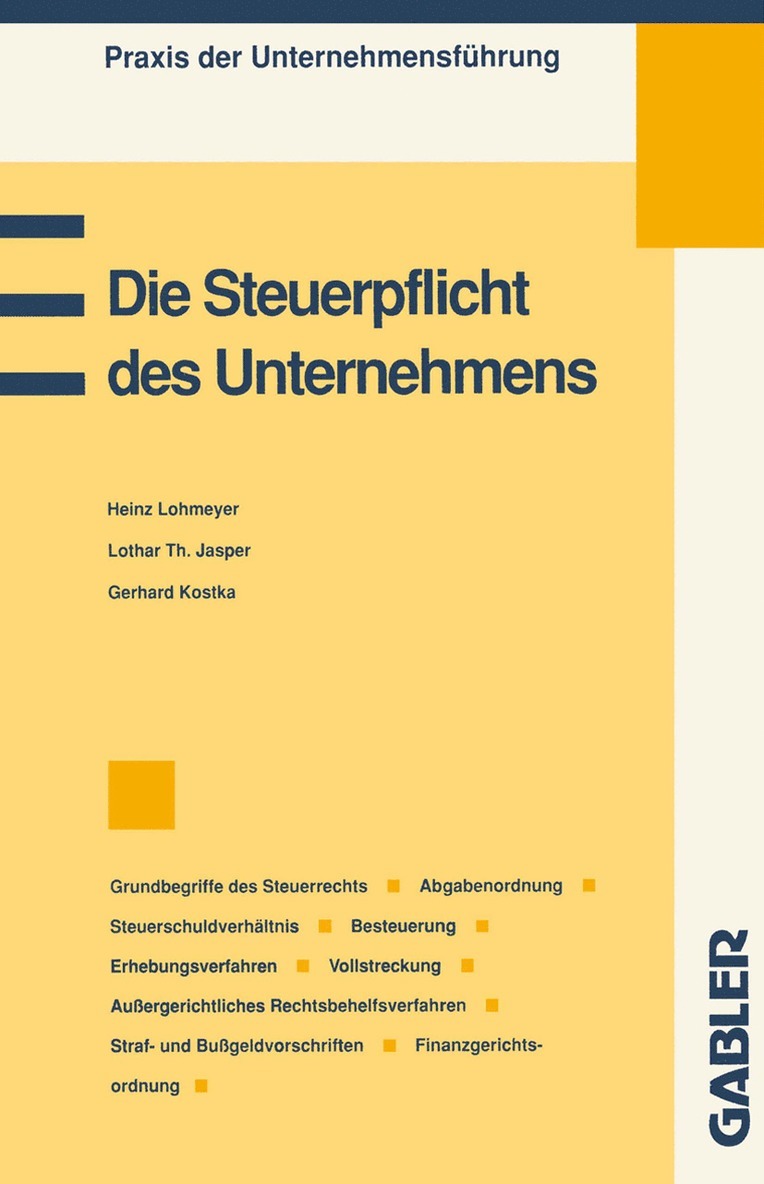 Die Steuerpflicht des Unternehmens 1