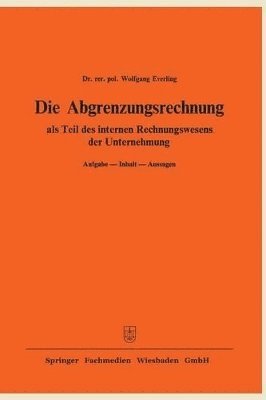 Die Abgrenzungsrechnung