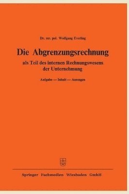 Die Abgrenzungsrechnung 1