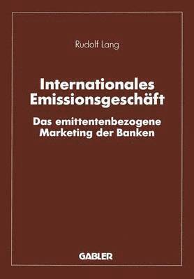 bokomslag Internationales Emissionsgeschäft