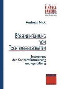 bokomslag Brseneinfhrung von Tochtergesellschaften