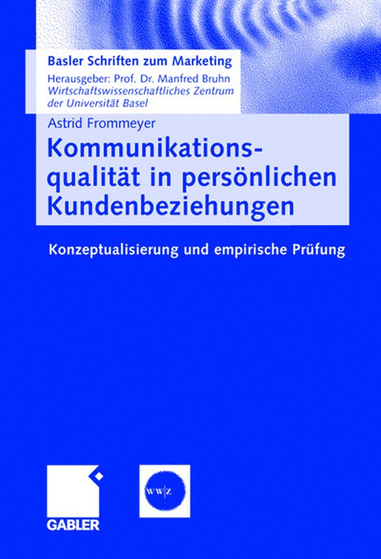 Kommunikationsqualitt in persnlichen Kundenbeziehungen 1