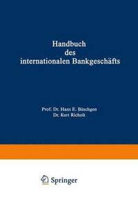 bokomslag Handbuch des internationalen Bankgeschfts
