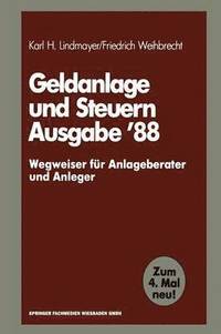 bokomslag Geldanlage und Steuern 88