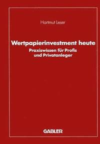 bokomslag Wertpapierinvestment heute