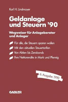 bokomslag Geldanlage und Steuern ?90