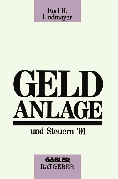 bokomslag Geldanlage und Steuern 91