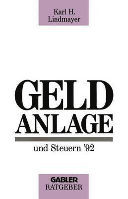 bokomslag Geldanlage und Steuern 92