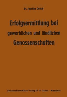 bokomslag Erfolgsermittlung bei gewerblichen und lndlichen Genossenschaften