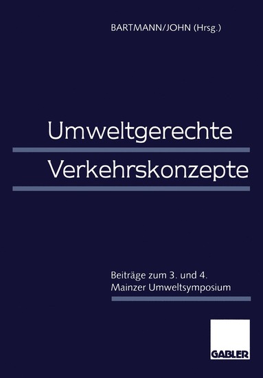 bokomslag Umweltgerechte Verkehrskonzepte