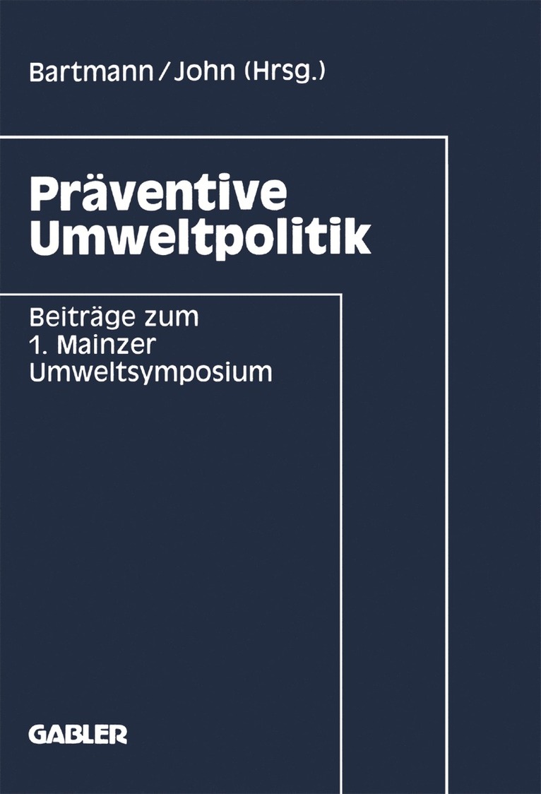 Präventive Umweltpolitik