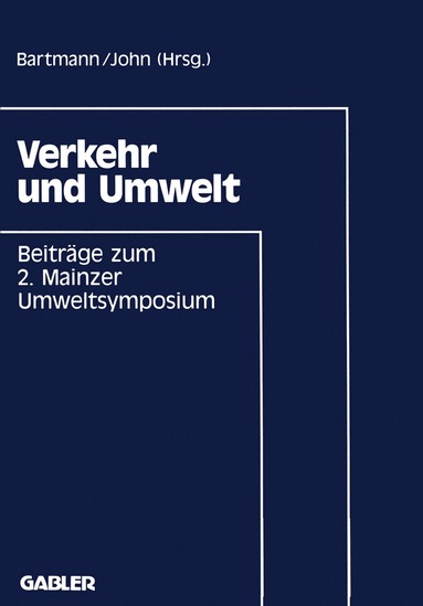 bokomslag Verkehr und Umwelt