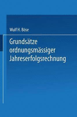 bokomslag Grundstze ordnungsmiger Jahreserfolgsrechnung