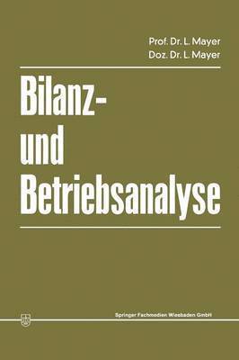 bokomslag Bilanz- und Betriebsanalyse