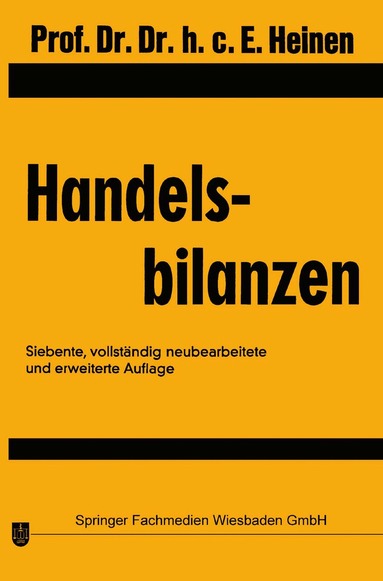 Edmund Heinen - Handelsbilanzen, Häftad