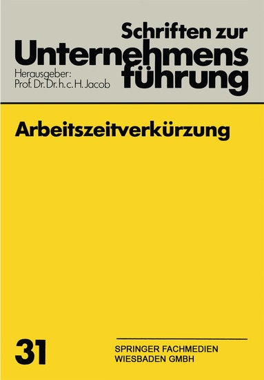 H. Jacob - Arbeitszeitverkürzung, Häftad