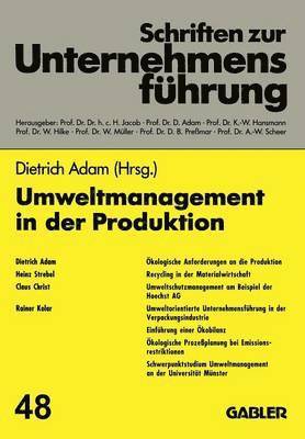 bokomslag Umweltmanagement in der Produktion