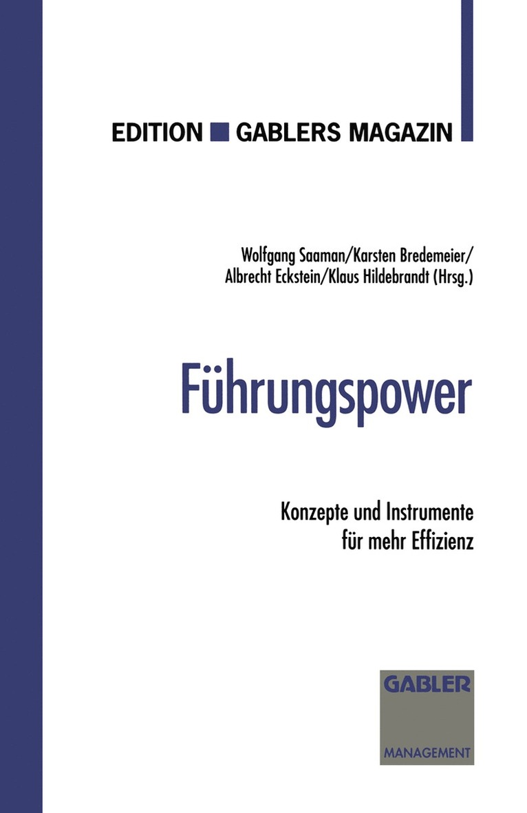 Karsten Bredemeier, Albrecht Eckstein, Wolfgang Saaman, Klaus Hildebrandt - Führungspower, Häftad