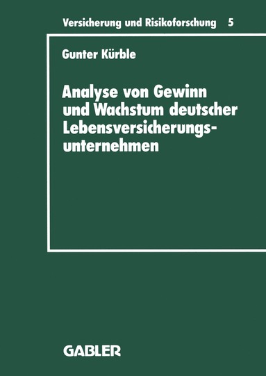 bokomslag Analyse von Gewinn und Wachstum deutscher Lebensversicherungsunternehmen