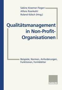 bokomslag Qualittsmanagement in Non-Profit-Organisationen