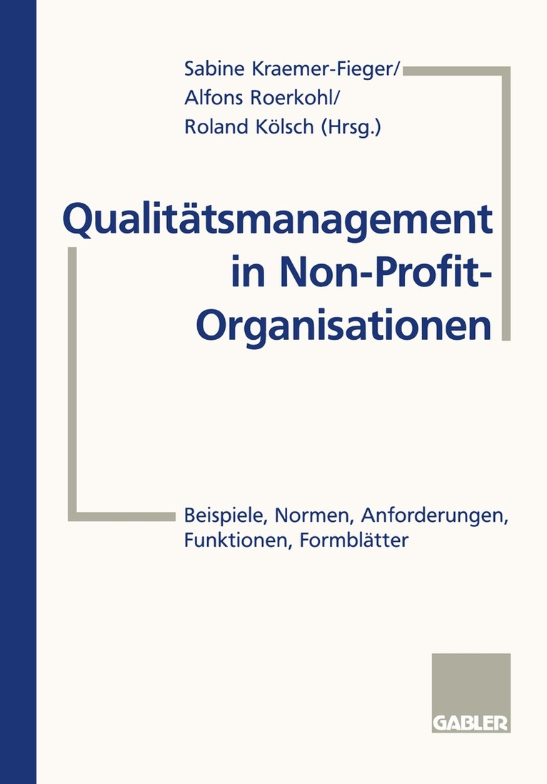Alfons Roerkohl, Roland Kölsch - Qualitätsmanagement in Non-Profit-Organisationen, Häftad