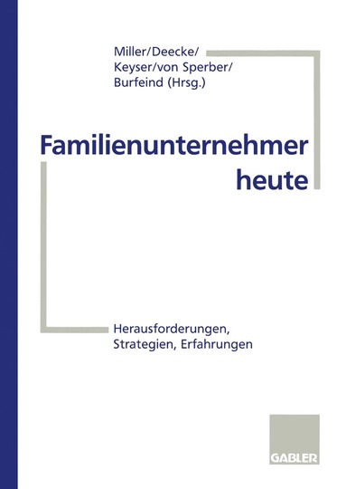 bokomslag Familienunternehmer heute