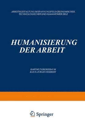 bokomslag Humanisierung der Arbeit