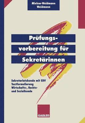 bokomslag Prfungsvorbereitung fr Sekretrinnen