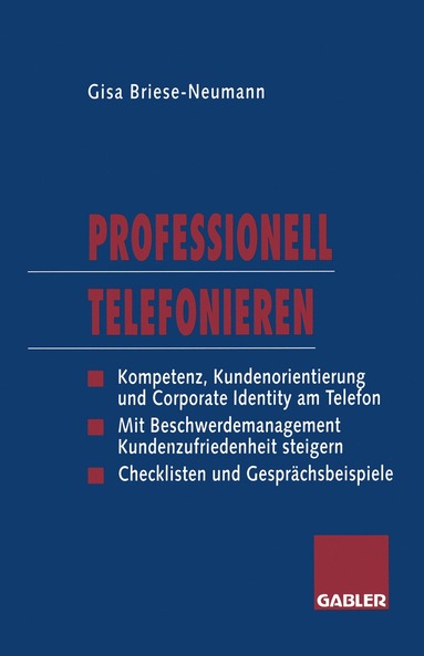 bokomslag Professionell Telefonieren