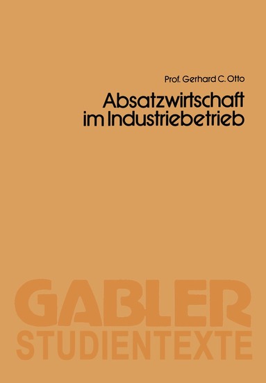 bokomslag Absatzwirtschaft im Industriebetrieb