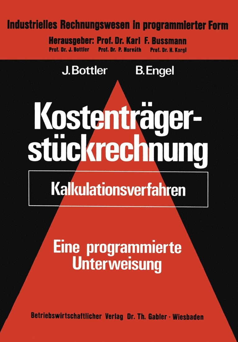 Kostenträgerstückrechnung (Kalkulationsverfahren)