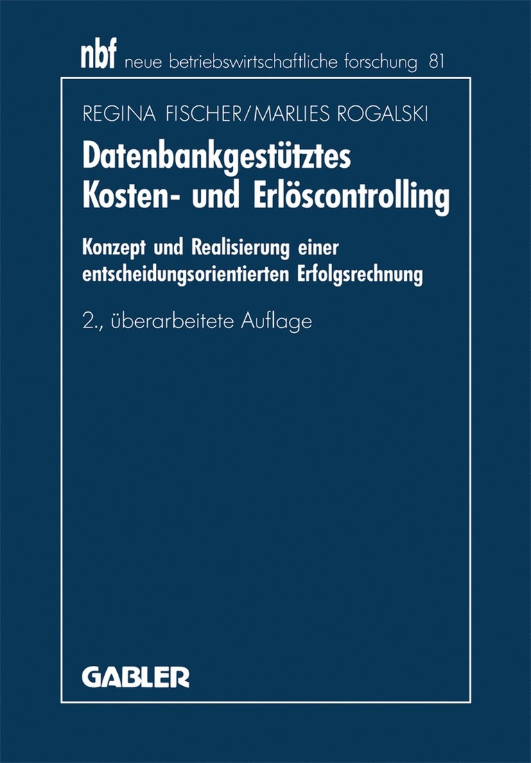 Datenbankgesttztes Kosten- und Erlscontrolling 1