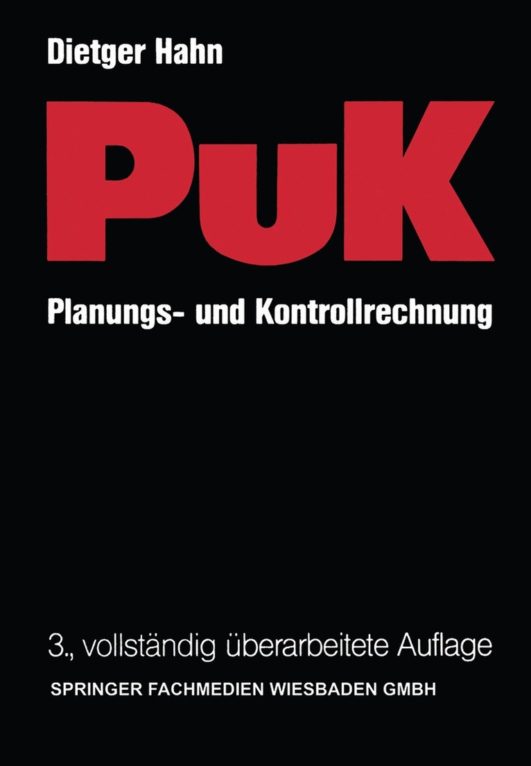 Dietger Hahn - Planungs- und Kontrollrechnung — PuK, Häftad