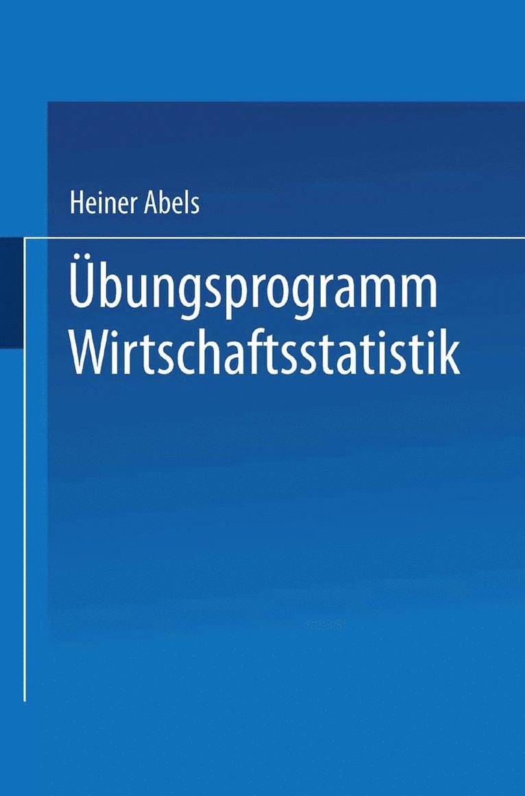 Übungsprogramm Wirtschaftsstatistik