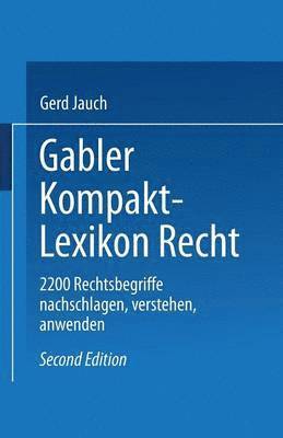 Gabler Kompakt Lexikon Recht 1