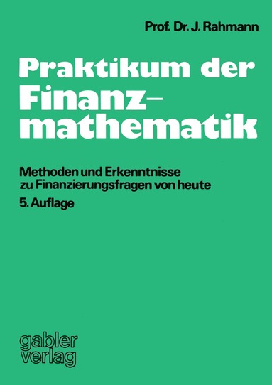 bokomslag Praktikum der Finanzmathematik