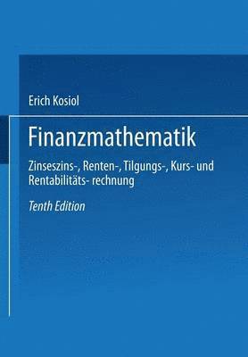 Erich Kosiol - Finanzmathematik, Häftad