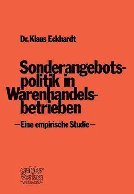 Sonderangebotspolitik in Warenhandelsbetrieben 1