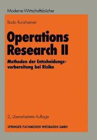 bokomslag Operations Research II