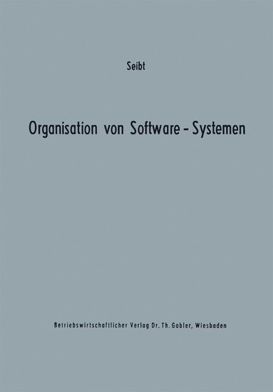 bokomslag Organisation von Software-Systemen