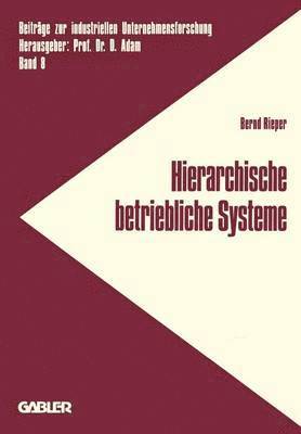 bokomslag Hierarchische betriebliche Systeme